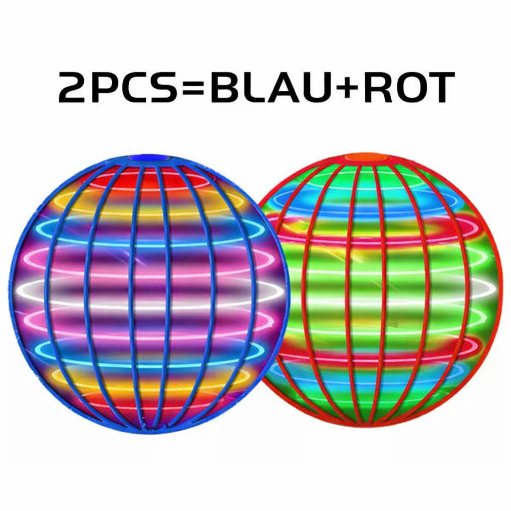 đ Fliegender Boomerang-UFO-Spinner â 360° LED-Schwebeball mit Handsteuerung